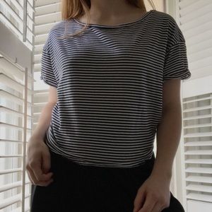 zara tieback striped tee